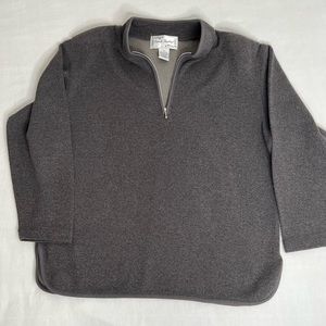 Sarah Bentley Pull Over Valour sweater ￼￼Women’s Size Medium Quarter Zipper